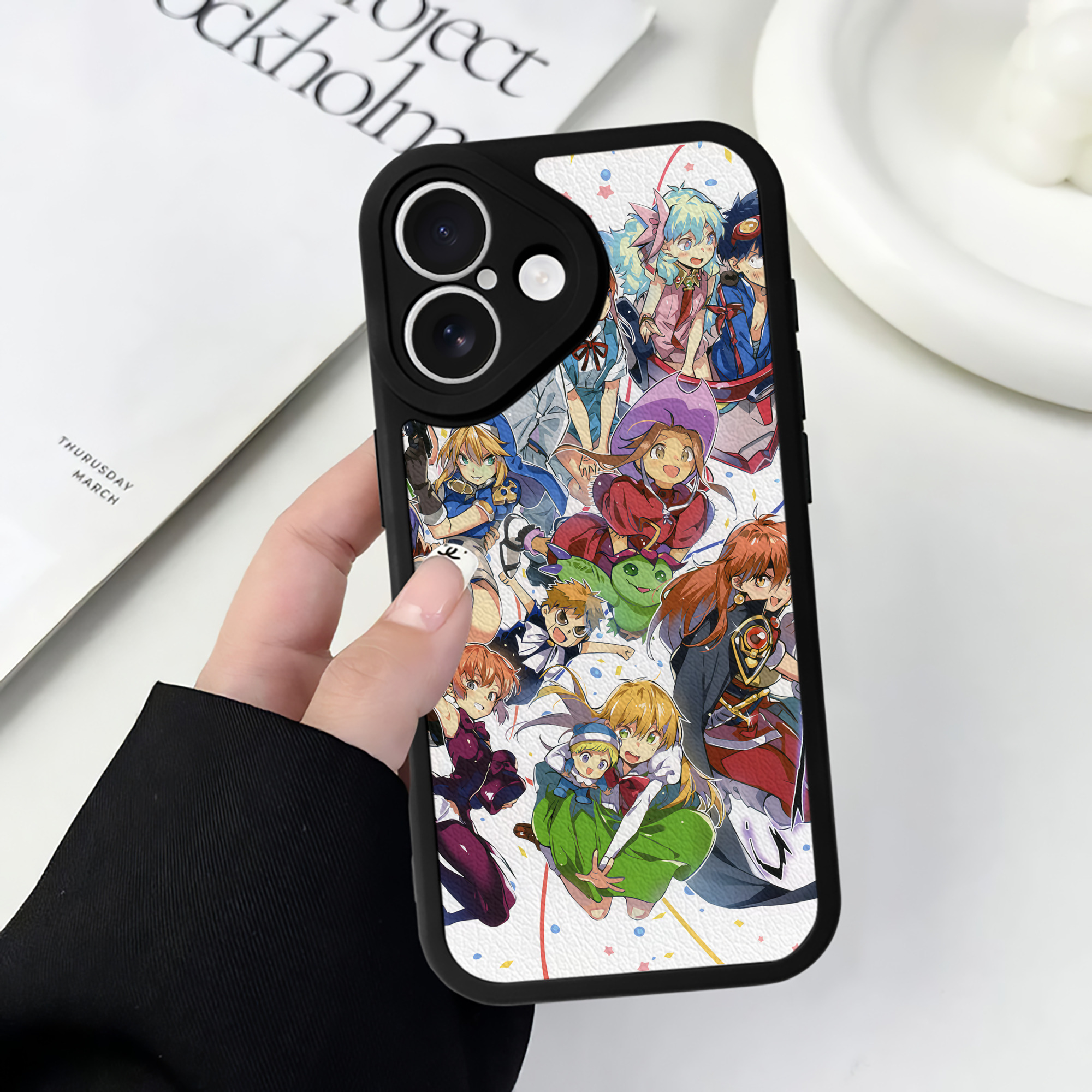 （画像用） Digimon デジタルモンスター/デジモン 【iPhone 16シリーズ対応】シリコンスマホケース（レザー調） 材質：シリコン